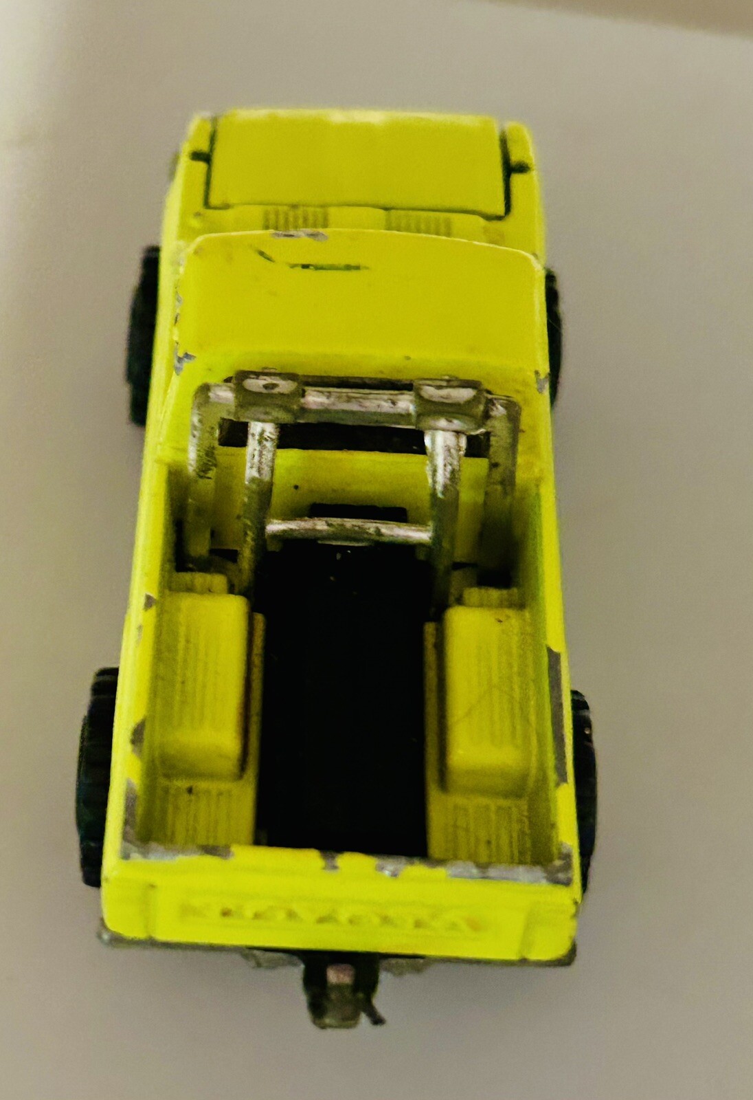 Majorette 1980s Toyota Yellow 4×4 Pickup Truck Vintage Diecast Made In