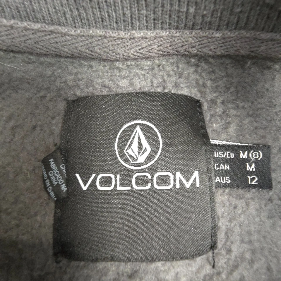 Volcom Jumper Womens MEDIUM black winter long sleeve crew neck Size M - Image 3 of 4