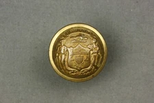 Civil War Wisconsin State Seal Coat Button Scovill Mfg Co Waterbury Bkmk