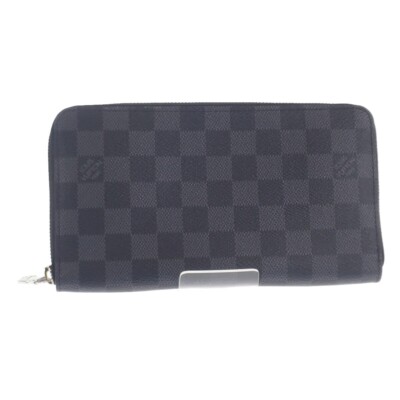 Louis Vuitton Zippy Organizer NM Long Wallet Damier Graphite Black