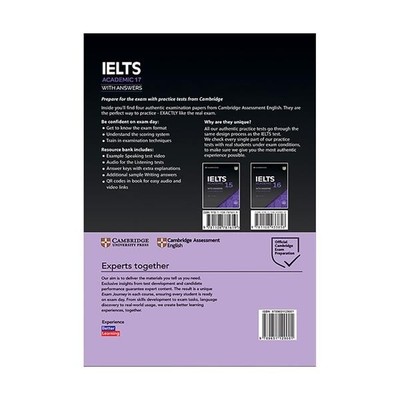 Cambridge Book IELTS 17 Academic including multi - ROM. (FREE SHIPPING)