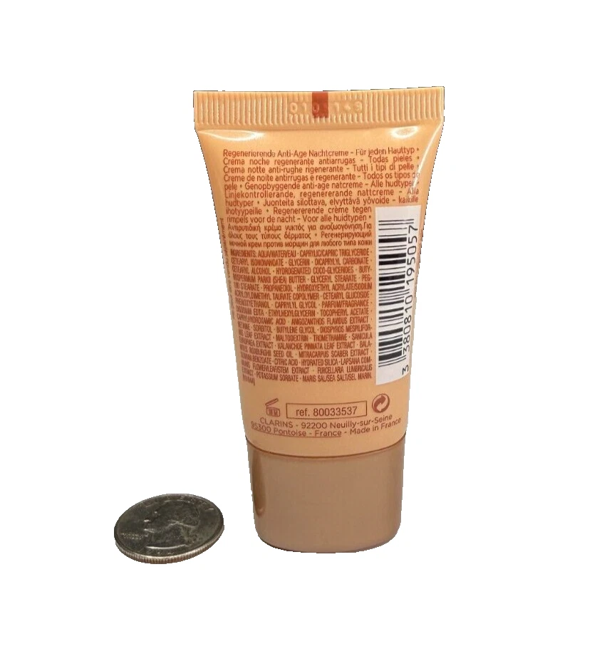 Crema de Noche Regeneradora Clarins Extra Reafirmante Nuit Control de Arrugas Mini 0.5 OZ Foto 3 de 4