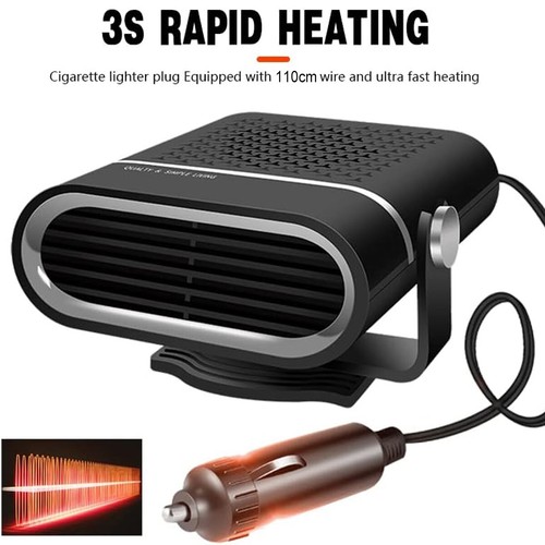 12V 120W Car Heater Portable Electric Heating Fan Defogger Defroster Demister - Picture 5 of 18