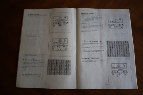 Brother KNITKING RK900 Ribbing Attachment Instruction Manual Booklet - Picture 8 of 10