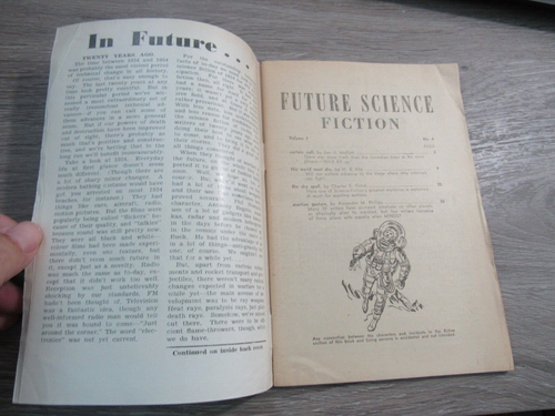 FUTURE SCIENCE FICTION ISSUE #4 RARE 50'S PULP AUSSIE SCIENCE FICTION DIGEST - Imagen 2 de 3