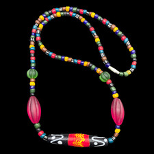 wonderful lovely necklace mixed Roman mosaic glass beads