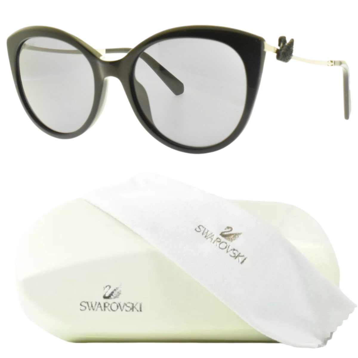 Swarovski Sunglasses, New Swarovski SK6041 1001/87 Sunglasses - US main image 2