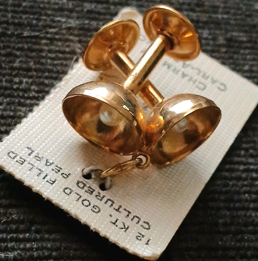 Nuevo de Lote Antiguo Años 70 Cáliz Gafas Pulsera Dije Por Carl Art Inc. 1/20 GF 12k Foto 3 de 4