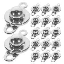 20 Pcs Snap Button Jewelry Bracelets Necklace Connectors for Making