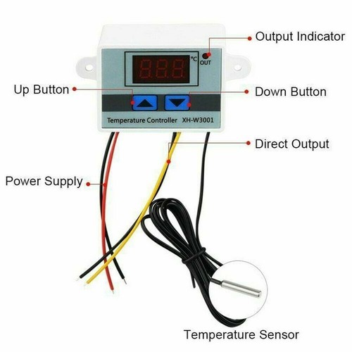 High Performance Digital Temperature Controller Incubator Thermostat Switch - Picture 5 of 12