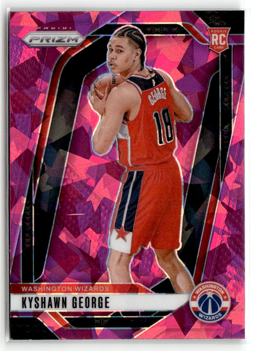 2024-25 Panini Prizm #257 Kyshawn George Prizms Pink Ice