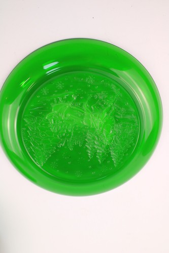Juego de 8 platos de ensalada de postre verde esmeralda paseo en trineo Arcoroc - Imagen 3 de 7