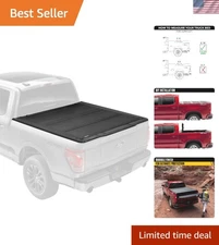 Truck Bed Tonneau Cover Hard Folding Bed Cover for F-250/350 Super Duty 6' 10"