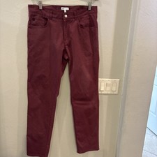 Peter Millar Crown Crafted Performance Pant Mens 33X32 Burgundy Golf Resort