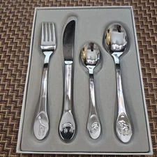 WMF Cromargan Baby/Youth 4 Piece Silverware Set - Animal Themed