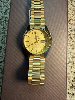 ORIENT QUARTZ 腕時計 ゴールドカラー 本体 Gold Orient Automatic Crystal Date 21 Jewels AAA (Brand New) | eBay