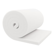 GoTo Foam 1" Height x 18" Width x Length 44ILD Firm Upholstery White