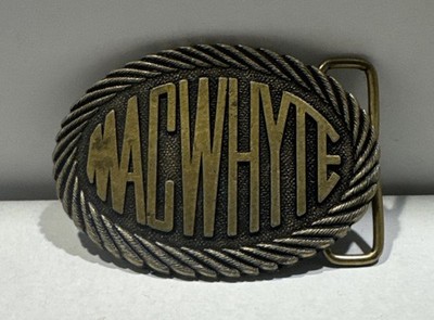 Macwhyte Steel Rope Wire Co Industrial Mechanical 1980s Belt Buckle