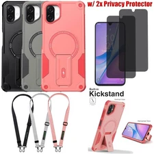 For Samsung Galaxy A07 Bracket Case Cover Lanyard /Privacy Screen Protector
