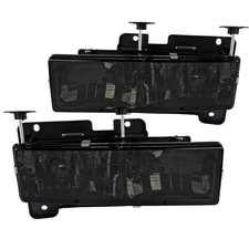 Fit Chevy GMC 1988-1998 Sierra C10 C/K 1995-1999 Tahoe Smoke Headlight Head Lamp