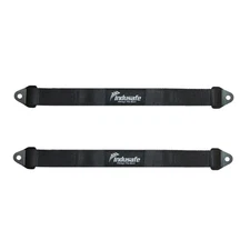 2PK 22" Limit Straps Car Hauler Axle Straps Rated for 10,000LBS Quad Wrap, Black