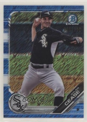 2019 Bowman Chrome Prospects Blue Shimmer Refractor /150 Dylan Cease 6u5