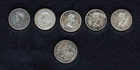 Canada 80% SILVER Bluenose Dime LOT  1947 1949 1956 1958 1961 + 1936 SA  6D