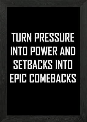 #ad #ad Inspirational Quote: Pressure to Po Framed Wall Art Poster Canvas Print Picture GBP 24.95