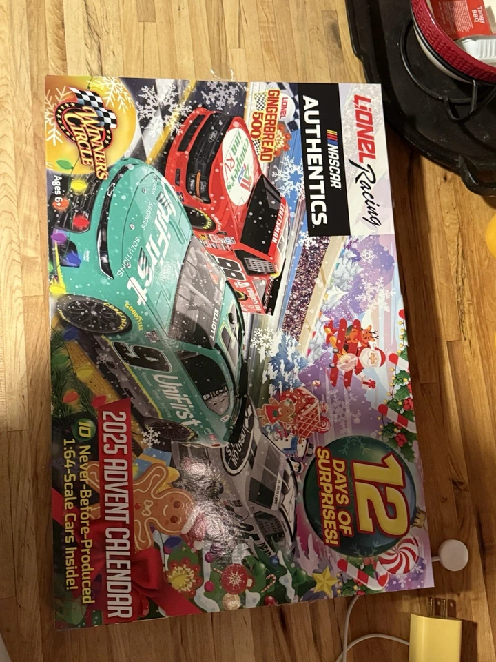 Custom MYSTERY Nascar 1/64 Diecast Advent christmas Calendar Lionel 12 cars - Image 4 of 4