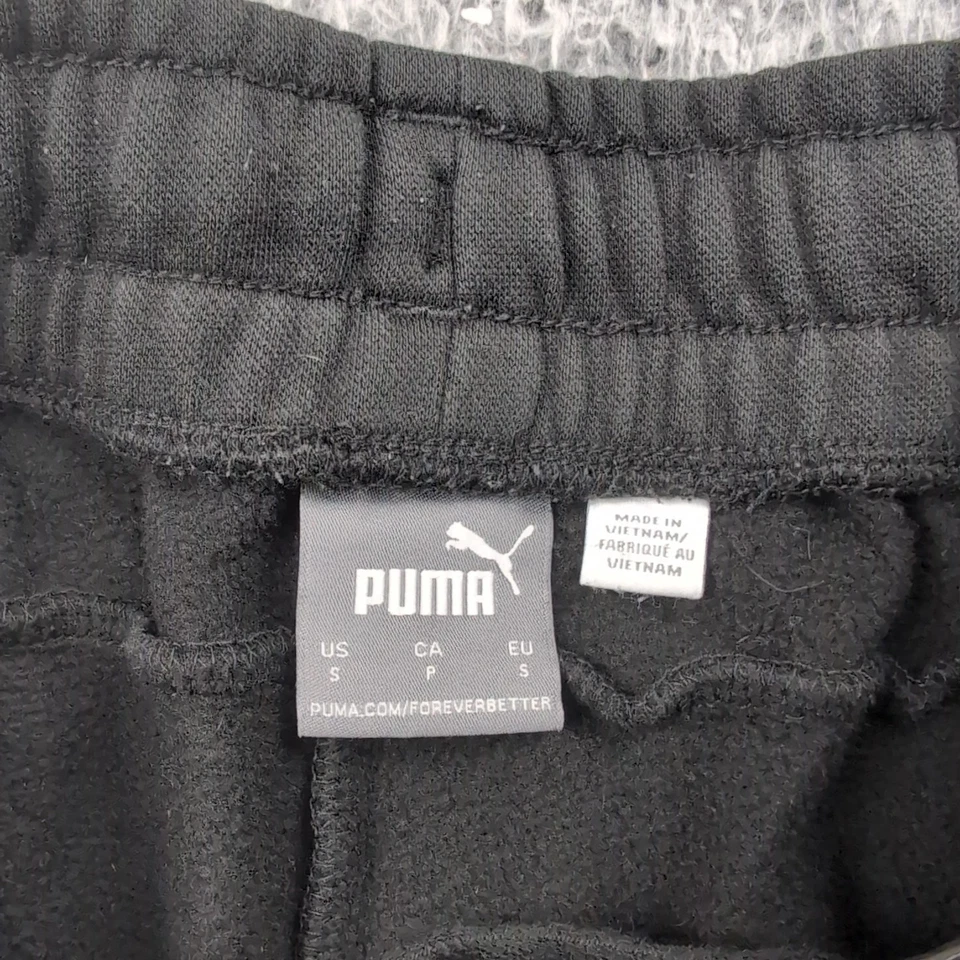 Pantalones deportivos Puma para hombre pequeños negros rectos salón atletismo Normcore Foto 4 de 4