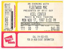 Vintage 1997 Fleetwood Mac Concert Ticket Stub St Louis MO