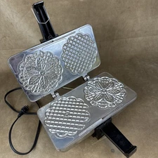 Villaware Prego Pizzelle Baker #3600 Italian Cookie Waffle Iron Maker - Works!