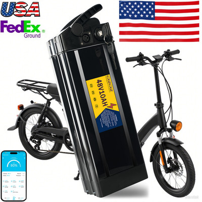 48V 10Ah Folding Electric Ebike Lithium Battery For 200W-1000W Motor 20A BMS