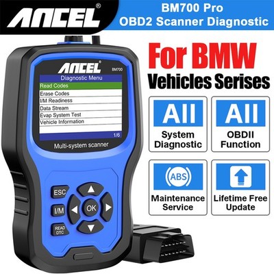 Ancel BM700 For BMW Full System Diagnostic OBD2 Scanner ABS SRS EPB TPMS CBS OIL