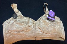 Bali Women's Double Support Spa Closure Wire-Free Bra Beige Taupe 42D NEW 3372