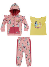 Bluey Girl's 3-piece outfit New with Tags Sizes: 2T, 3T 4T