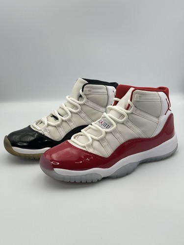 Lot of 2 Nike Air Jordan 11 XI Concord GS 6.5Y Cherry 7Y Retro Sneakers