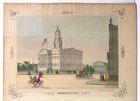 1860s CIVIL WAR ILLUSTRATED LETTER SHEET / STATIONERY - BROOKLYN N.Y. CITY HALL