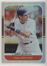 2021 Donruss Retro 1987 Variation Career Stat Line 150/234 Paul Molitor HOF 0ad