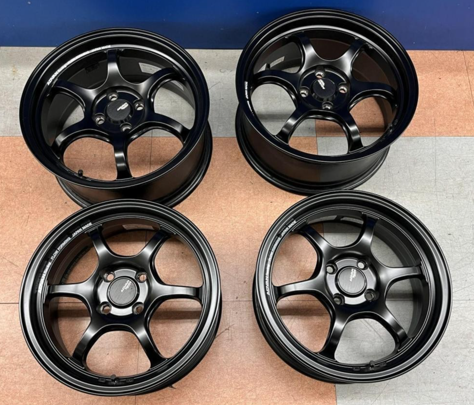 YOKOHAMA ADVAN Racing RG-D2 Wheels Rims 15in F6J+45 R7J+42 4x100