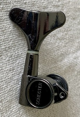 Schecter Omen Extreme Bass Guitar Bass Side Cosmo Black Chrome Tuner Tuning Peg
