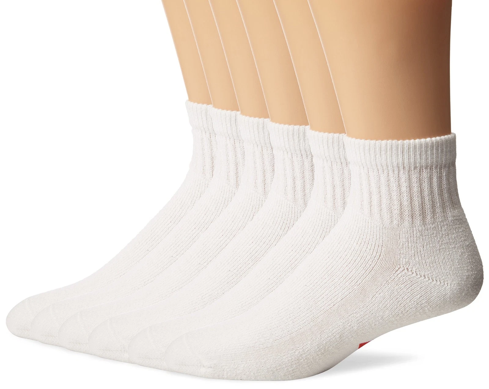 Super 60 Quarter 6 Pack S9014 Sock White - Medium
