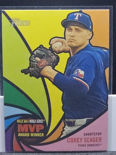 Corey Seager #AW-9 2024 Topps Heritage Award Winners card