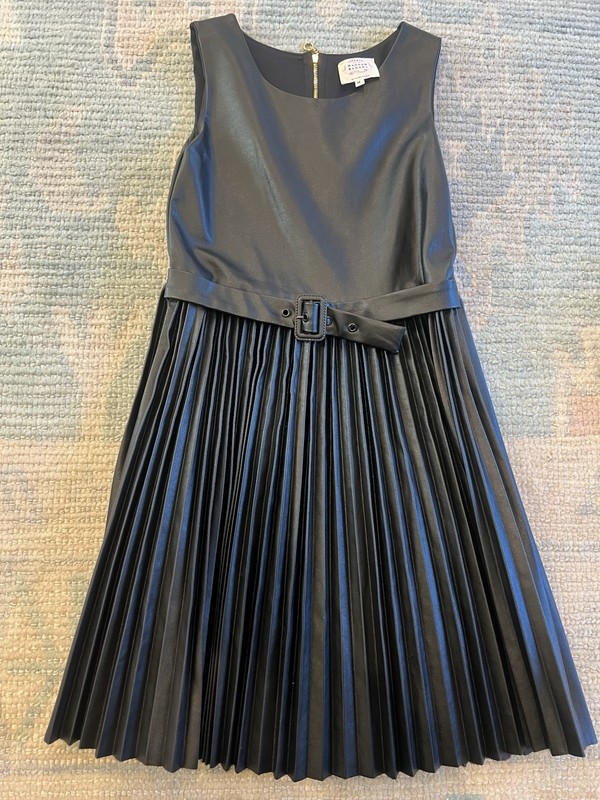 Hannah Banana Black Faux Leather Dress Girl’s Size 14 By Sara Sara