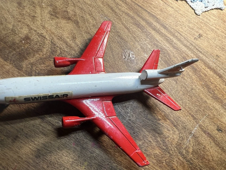 Avión Lesney Matchbox SB13 1975 rojo blanco McDonnell Douglas DC-10 Swissair usado  Foto 3 de 4