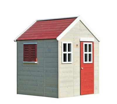Spielhaus Holzspielhaus Kinderspielhaus Gartenhaus Holzhaus Natur Wendi Toys