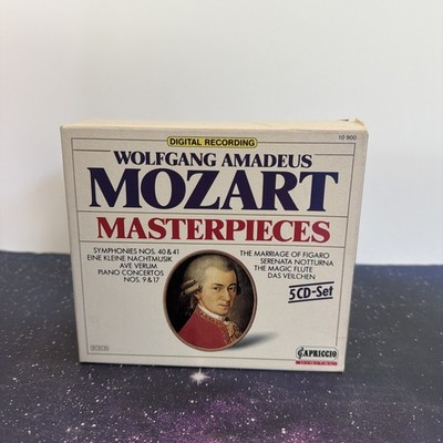 WOLFGANG AMADEUS MOZART 5枚組ボックスセット Wolfgang Amadeus Mozart Masterpieces [Box Set] - Five CD set of