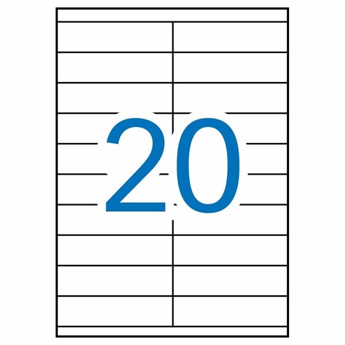 Étiquettes adhésives Apli 01299 100 Volets 105 x 29 mm Blanc - Afbeelding 7 van 7