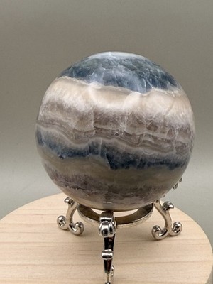 Banded Calcite Sphere Orb Ball UV Reactive Unusual