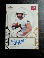 2024 Leaf Trinity Pristine Auction Cam Skattebo Cameron #BA-CS1 Auto